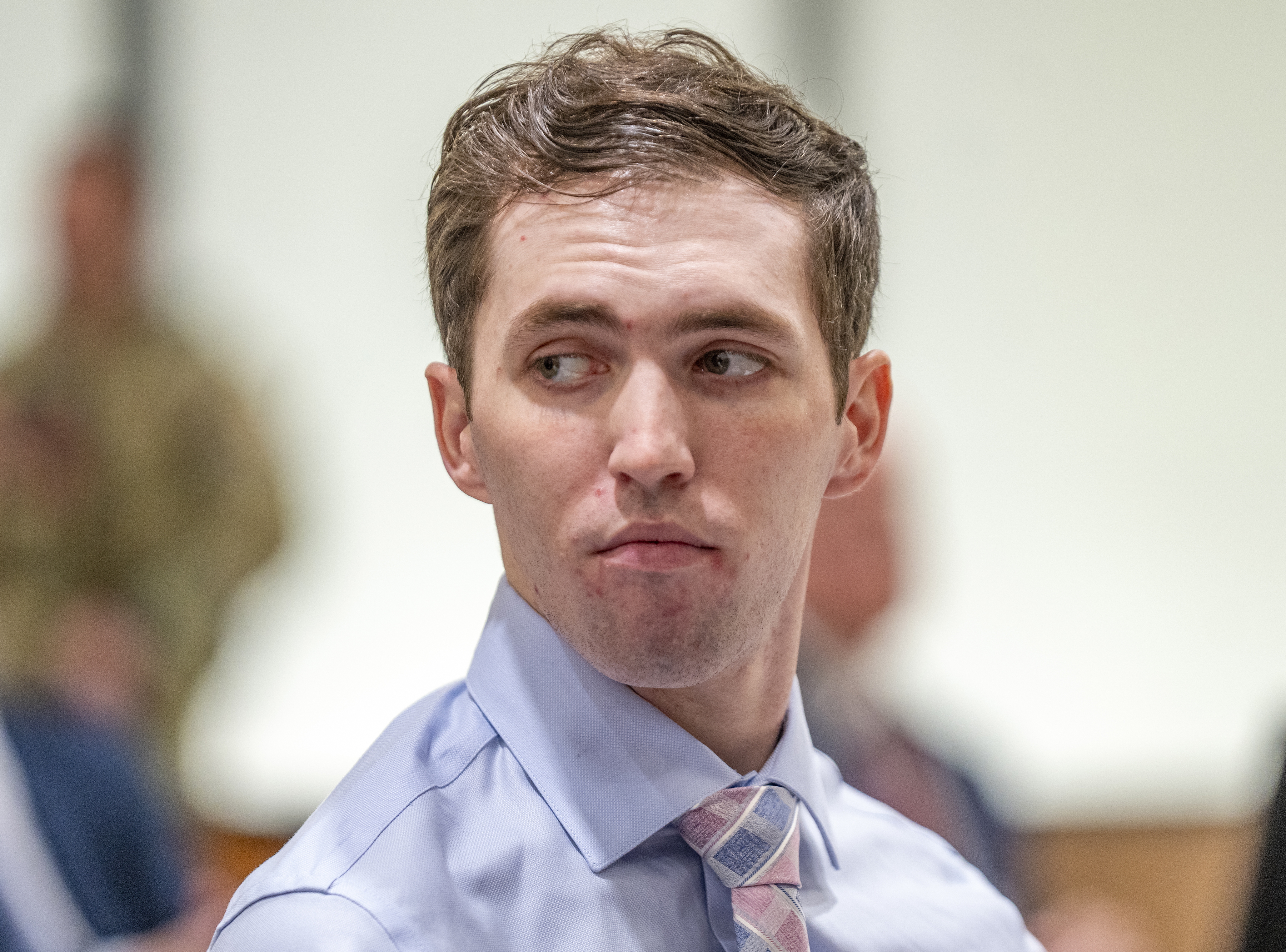 A probable cause court hearing is slated for Tuesday to determine whether Tyler Robinson, accused of fatally shooting Charlie Kirk, should go to trial. Robinson is seen here last December, during a hearing in Provo, Utah.